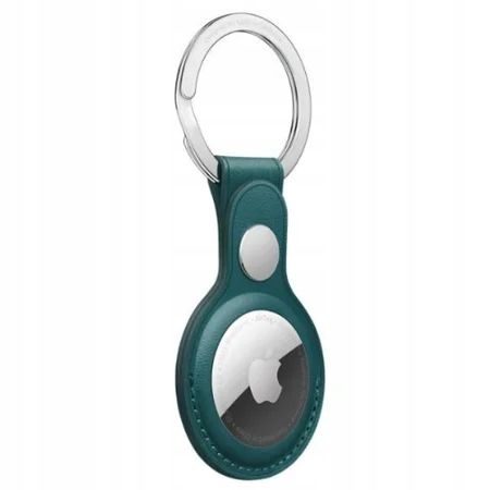 BRELOK SKÓRZANY ETUI APPLE AIRTAG LEATHER KEY RING ZIELONY FOREST GREEN zdjęcie 4