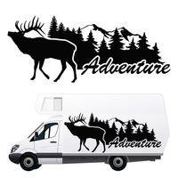 NAKLEJKA NA SAMOCHÓD wodoodporna jeleń adventure KAMPER camper 170 cm