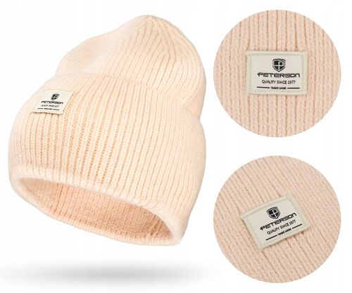 Czapka na zimę beanie damska PETERSON modna ciepła na jesień zimowa na Arena.pl