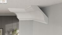 Listwa przysufitowa DLP48 8cm x 8cm gzyms sztukateria XPS faseta DECOREM