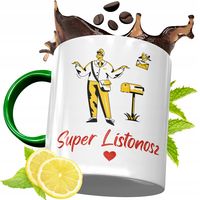 Kubek Zielony Dla Listonosza Na Prezent Urodziny Z Nadrukiem Ze Zdjęciem