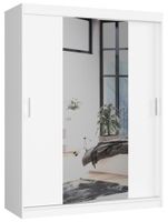 SZAFA PRZESUWNA 150 cm CLP Z LUSTREM BIAŁA