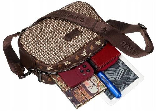 mała listonoszka damska ze skóry ekologicznej -  david jones na Arena.pl