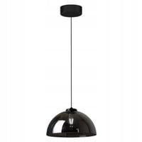 Lampa wisząca szklany czarny klosz sufitowa dekoracyjna nad stół GAMMA E27