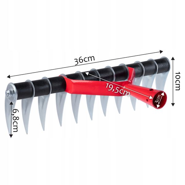 AERATOR DO TRAWY JEDNOSTRONNY RĘCZNY WERTYKULATOR zdjęcie 5