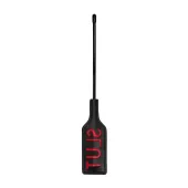 ouch! by shots - krotka packa z napisem, model prostokątny, czarna