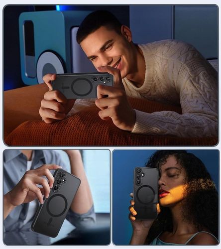 ETUI DO MAGSAFE CZARNY MAT DO SAMSUNG S22 + 2x SZKŁO na Arena.pl