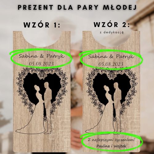 DREWNIANE PUDEŁKO NA WINO ŚLUB SKRZYNIA Z GRAWEREM PREZENT WESELE na Arena.pl