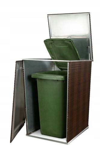 Obudowa na śmieci do ogrodu z technorattan RD17 na Arena.pl