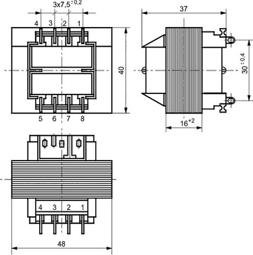 TS6/25 10,5V 0,6A transformator sieciowy na Arena.pl