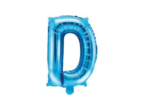 Balon foliowy Litera "D", 35cm, niebieski na Arena.pl