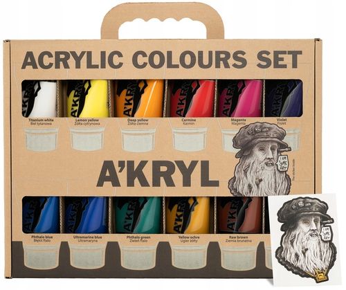 Renesans A'kryl zestaw farb akrylowych 12x100 ml. na Arena.pl