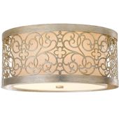 Okrągła LAMPA sufitowa FE-ARABESQUE-F Elstead FEISS metalowa OPRAWA orientalny plafon wzorki patyna beżowe