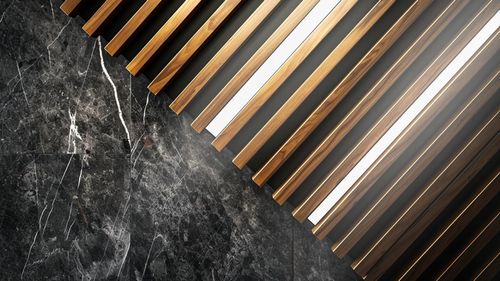 LAMELE NA BIAŁEJ PŁYCIE 46x275 ŚCIENNE PANEL AKUSTYCZNE DĄB NATURALNY WOTAN na Arena.pl