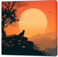 Obraz 100x100cm Kocie Wzgórze