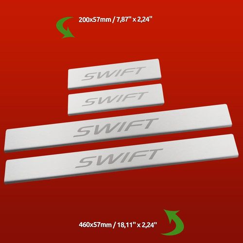 Listwa progowa SUZUKI SWIFT MK4 Stal nierdzewna 304 mat 4szt na Arena.pl