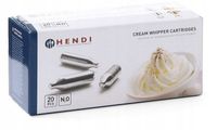 Hendi Naboje Do Bitej Śmietany N2O Wkłady Ładowarki Do Syfonu 20 Sztuk