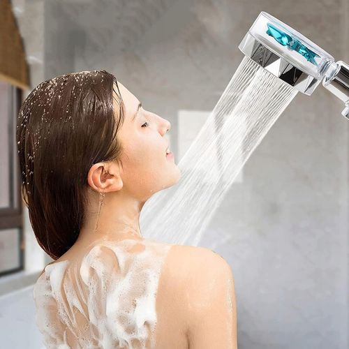 OSZCZĘDNA TURBO SŁUCHAWKA PRYSZNICOWA Z TURBINĄ WENTYLATOREM +WĄŻ+4xFILTR na Arena.pl