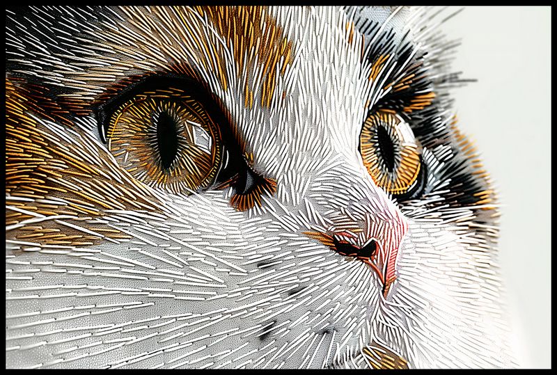 Plakat 91,5x61cm Nitkowany Kot zdjęcie 2
