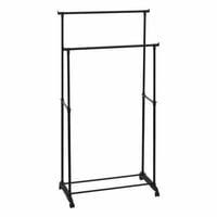 Wieszak na ubrania podwójny czarny