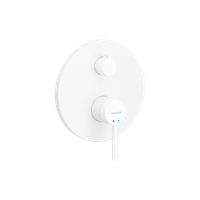 PI bateria prysznicowo-wannowa podtynkowa 2 funkcyjna, biały mat