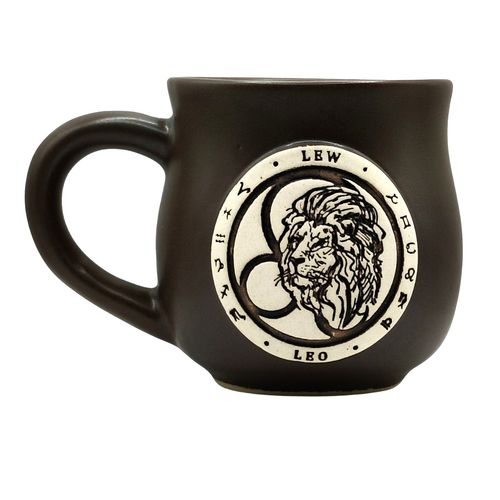 Kubek Ceramiczny 300 ml ze Znakiem Zodiaku Lew – Rękodzieło na Arena.pl