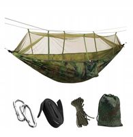 HAMAK MOSKITIERA WOJSKOWY TURYSTYCZNY CAMPING BIWAK SURVIVAL AG233F 260x140