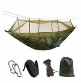 HAMAK MOSKITIERA WOJSKOWY TURYSTYCZNY CAMPING BIWAK SURVIVAL AG233F 260x140