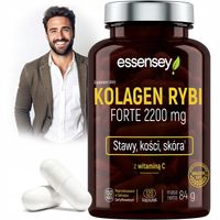 KOLAGEN RYBI FORTE Mocne Stawy Kości Skóra + WITAMINA C COLLAGEN MORSKI
