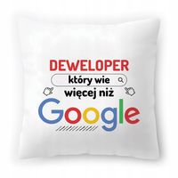 Poduszka Dla Dewelopera Na Urodziny Prezent Z Nadrukiem Ze Zdjęciem