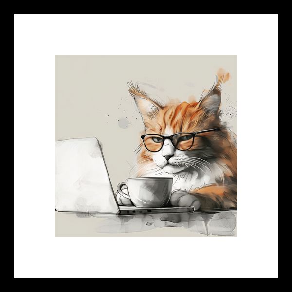 Plakat 20x20cm Nie przed Kawusią zdjęcie 3