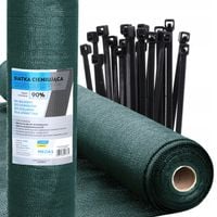 Zielona SIATKA CIENIUJĄCA 90% OSŁONOWA 1,2X50M UV