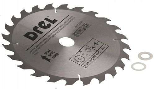 PIŁA TARCZOWA WIDIOWA TARCZA DO CIĘCIA DREWNA 250x30mm 24Z redukcja 20,16mm na Arena.pl