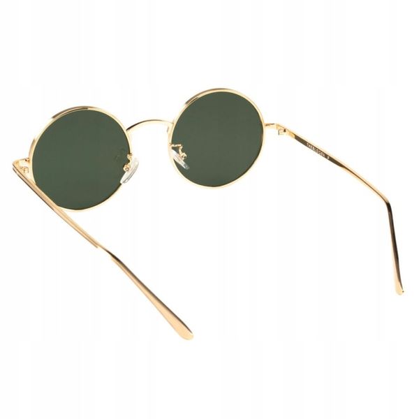 OKULARY PRZECIWSŁONECZNE LENONKI OKRĄGŁE MODNE STYLOWE SOCZEWKI FILTR UV400 zdjęcie 8