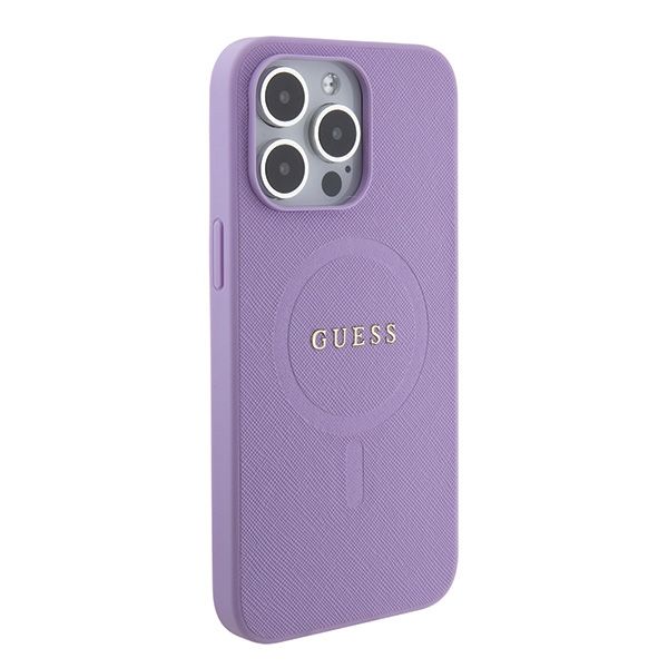 Etui Guess do iPhone 15 Pro Max, Fioletowy, MagSafe zdjęcie 4