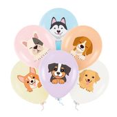 Balony lateksowe Pieski, 30 cm 6 szt.