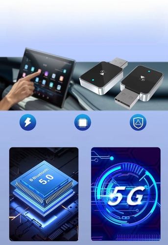 BEZPRZEWODOWY ADAPTER ANDROID AUTO CARPLAY 2W1 IPHONE USB USB-C na Arena.pl