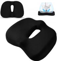 PODUSZKA NA SIEDZENIE DO SAMOCHODU Z OTWOREM HEMOROIDY MEMORY FOAM