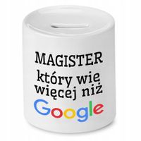 Dla Magistra Skarbonka Na Prezent Na Urodziny Z Nadrukiem Ze Zdjęciem