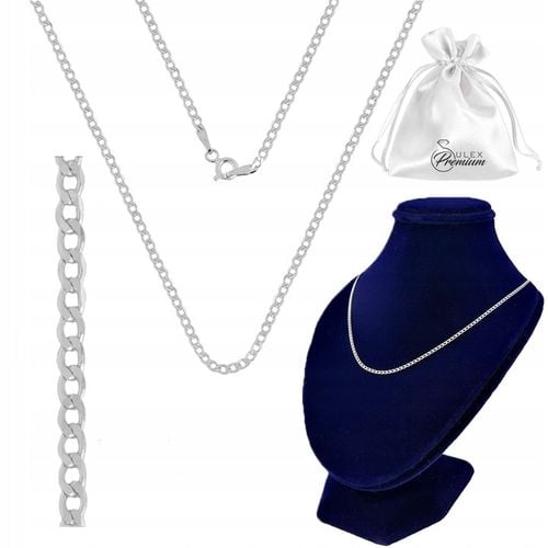 Łańcuszek srebrny 925 Damski Splot PANCERKA do Zawieszek | 50 cm x 1.5 mm na Arena.pl