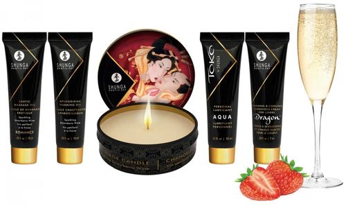 geishas secret kit strawberry sparkling wine na Arena.pl