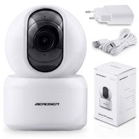 Kamera IP obrotowa 3MP niania elektroniczna Berdsen BD-940 biała
