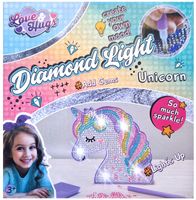 HAFT DIAMENTOWY LAMPKA LED JEDNOROŻEC ZESTAW DIY DO MALOWANIA DIAMENTAMI