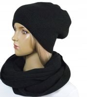 MG# KOMPLET CZAPKA smerfetka bez pompona+KOMIN#29