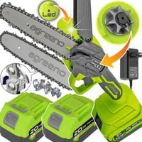 AKUMULATOROWA PILARKA PIŁA ŁAŃCUCHOWA DO DRZEWA 6 cali 2x AKU WALIZKA