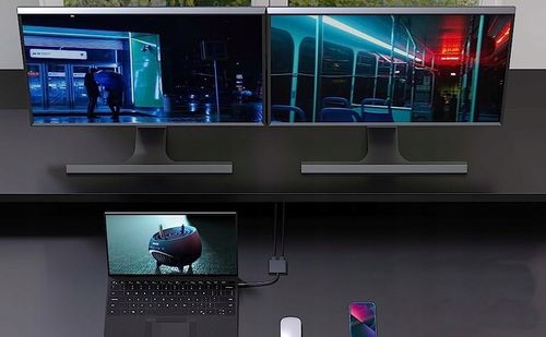 ADAPTER HUB USB C HDMI USB PD PRZEJŚCIÓWKA ROZDZIELA 1 ZŁĄCZE -> 2 MONITORY na Arena.pl