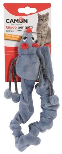 Camon Cat Toy Poliestrowa mysz z kocimiętką i długim sznurem 50cm na Arena.pl