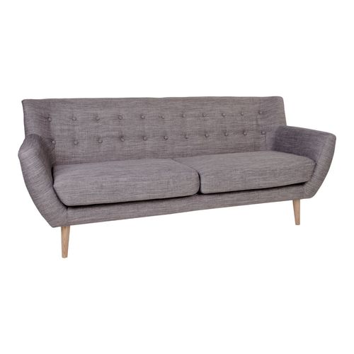 Szara sofa trzyosobowa Monte na Arena.pl
