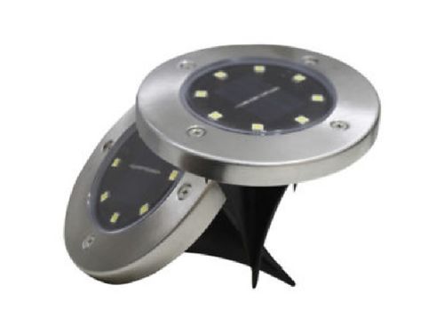 DISK LIGHT Lampki solarne gruntowe 2szt na Arena.pl