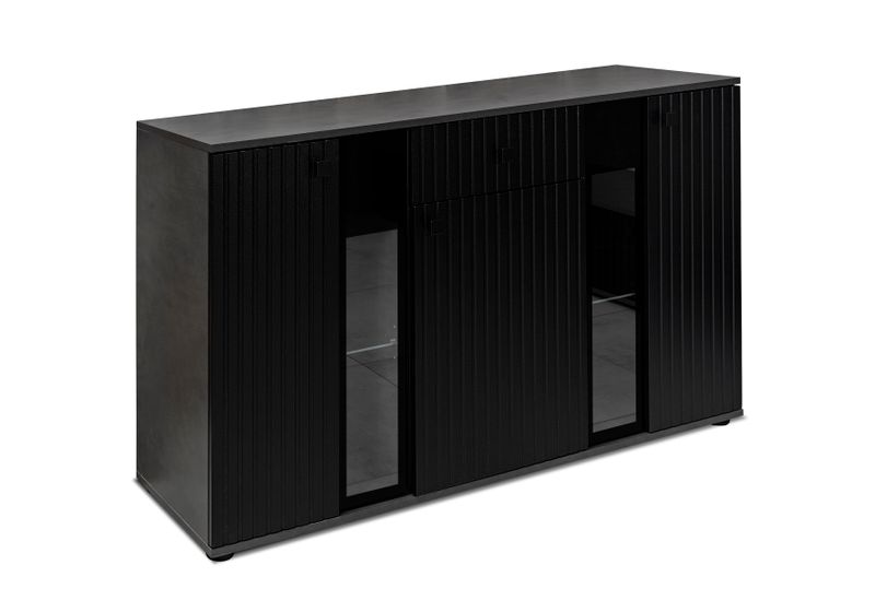 Komoda Salsa 140 lamele witryna pojemna zdjęcie 2